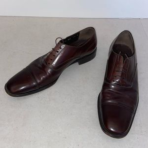 Salvatore Ferragamo Brown Leather Cap Toe Oxford’s